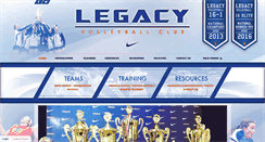 Desktop Screenshot of legacyvolleyballcenter.com